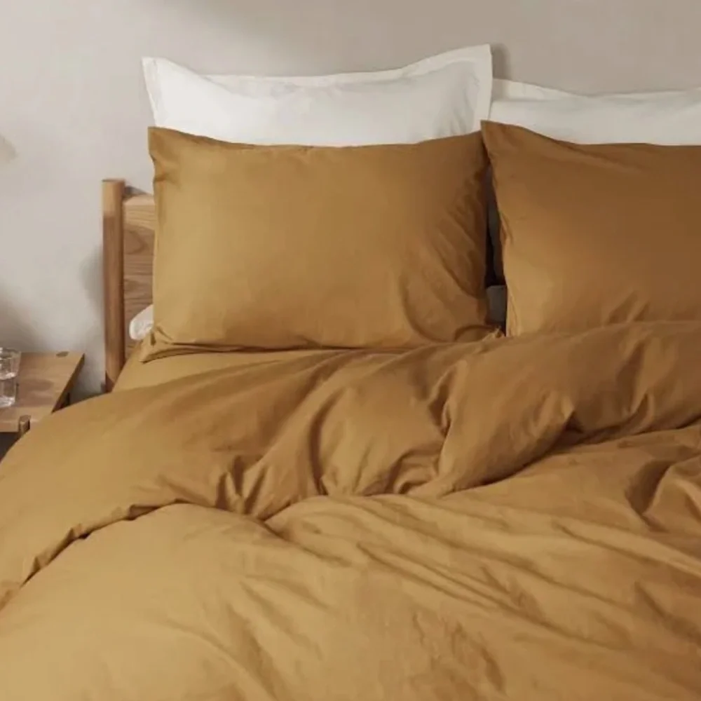 PARACHUTE Percale Duvet Cover in Honey size King / cal King New w tags